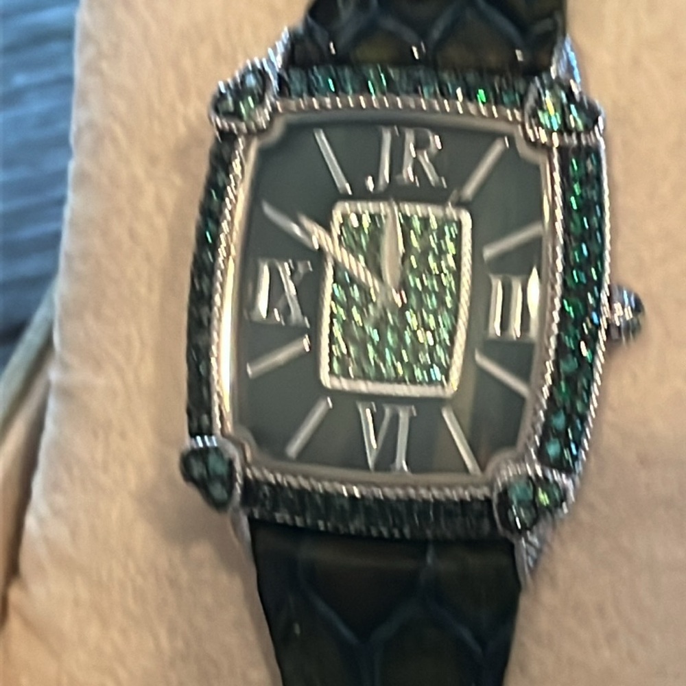 Judith Ripka Women’s Green Watch - Picture 2 of 10